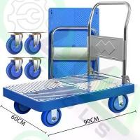 ราคา 【เก็บเงินปลายทาง】 CAMA รถเข็น รถเข็นของ รถเข็นพับได้ Trolley Cart 4 ล้อ อเนกประสงค์ รถเข็นสินค้า รถเข็นพื้นเรียบ รถเข็นอเนกประสงค์ รถเข็นของพับได้ (1732194209286620869)