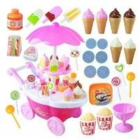 ราคา [จัดส่งทันที] รถเข็นไอติม ชุดขายไอติม รถขายไอติม ของเล่นเด็ก ไอติม รถเข็น พร้อมส่ง (1732102530725873165)