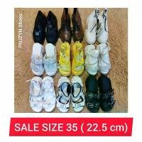 ราคา [เก็บเงินปลายทาง] ❗SALE❗พร้อมส่งจากไทย รองเท้าบูท แตะรัดส้น ส้นสูง ส้นตึก เบอร์ 35 (22.5 cm) (1732423417629213945)