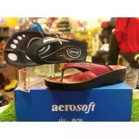 ราคา Aerosoft รองเท้าแตะ แตะคีบ แตะหนีบ มีสีดำ และสีแดง ขายร้อน (1731941573835851182)