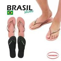 ราคา [ลด30% เก็บโค้ด 2509FASHDD] HAVAIANAS SLIM BRASIL LOGO รองเท้าแตะ ผู้หญิง ลิขสิทธิ์แท้ ฮาวายานัส รุ่น 4140713 บล็อกบัสเตอร์ (1732078315410982887)