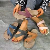 ราคา รองเท้าแตะส้นแบน ฤดูร้อน 2022 มาใหม่ รองเท้าชายหาด รองเท้าแตะลำลอง นิ้วเท้ากลม แบบสวม มีไซส์ใหญ่ เหมาะสำหรับชายหาด รองเท้า fitflop แท้ ผู้ หญิง รองเท้า แบบ สวม รองเท้า เเต (1731676163597567311)