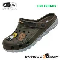 ราคา [พร้อมส่ง] ADDA 2density รองเท้าแตะลำลอง แบบสวมหัวโต สำหรับผู้ชาย Line Friends รุ่น 5TD24MD (ไซส์ 7-10) (1731907693090014547)