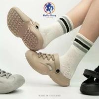 ราคา Hello Pony รองเท้าเปิดส้น รองเท้าแตะลำลอง UNISEX ใส่ได้ทั้งชายและหญิง เสริมส้น EVA กันลื่น MHM4014 (1732435315594004128)