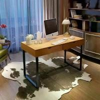 ราคา โต๊ะทำงานไม้ รุ่นT-002 พร้อม 2 ลิ้นชัก ขาเหล็ก โต๊ะทำการบ้าน โต๊ะเขียนหนังสือ XS012404 (1732349535770281348)