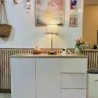 ราคา ตู้เก็บของทับขอบโชว์ท๊อป 2บาน 3 ลิ้นชัก ดีไซน์เรียบหรู มินิมอล (1729998667267409941)