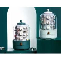 ราคา กล่องเก็บเครื่องประดับ หมุนได้360องศา มี2 ลิ้นชัก ที่เก็บต่างหู กล่องใส่ต่างหู ที่ใส่ต่างหู ที่ใส่เค (1729594022812682511)