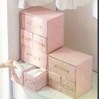 ราคา กล่องจัดระเบียบจัดเก็บไฟเบอร์โพลีเอสเตอร์ ดีไซน์ทันสมัย มี 2 ชั้นและ 3 ลิ้นชัก ลายหัวใจ เหมาะสำหรับเก็บชุดชั้นในและถุงเท้า กล่องจัดระเบียบตู้เสื้อผ้า 1 ชิ้น (1731710364098790798)