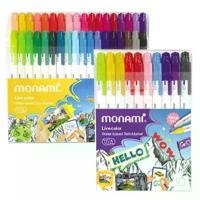ราคา ปากกา ชุด 10 สี และ 36 สี ปากกาสีน้ำ รุ่น LIVE COLOR แบนด์ โมนามิ Monami สินค้าดี น่ารัก ๆ watercolor chinese pencil ยางลบ ลาย คุโร มิ ถาด หนัง กลับ แท่ง ซิลิโคน เครื่ (1731612287425284751)