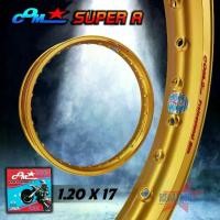 ราคา ล้อ COM SUPER A 1.20 X 17 จำนวน 1 วง วงล้อคอม ทรง A60 ขนาด 1.20 ขอบ 17 ของแท้ การันตีของแท้ 100%วงล้ออลูมิเนียมราคาพิเศษ (1731236728514774194)