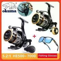 ราคา Okuma รอกลากสูงสุด 12KG สำหรับตกปลา HE500 ~ 7000 รอก ลากโลหะ ที่จับ รอกตกปลาทะเล รอกตกปลาคาร์พ รอกตกปลา ล้อ คัน (1730884566348761855)