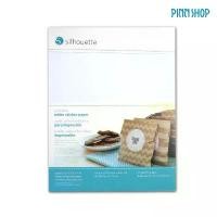ราคา Silhouette Cameo แผ่นสติกเกอร์ สีขาว Printable adesive sheets white อุปกรณ์เครื่องตัด ฉลากสินค้า สติ๊กเกอร์ คามิโอ้ COD (1732251535409448891)