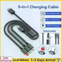 ราคา สาย USB C, ความยาว 1.2M, 5 in 1, สายชาร์จเร็ว 3.5A, สายเคเบิลข้อมูล, Micro USB C และสาย Type C, เข้ากันได้กับ Macbook Pro, Samsung, Xiaomi, สายชาร์จ (1732257289831417756)