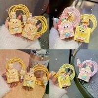 ราคา BK【มาใหม่ 1ชุด 5ชิ้น】ชุดถนอมสายชาร์จหมีเนย สำหรับ ไอโฟน Apple Power Adapter 18W/20W สายชาร์จ ลายการ์ตูนน่ารัก (1732277192089044361)