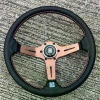 ราคา พวงมาลัยแต่ง Nardi ยกน้อย2.5 นิ้ว ก้านชา วงกว้าง 13.5 นิ้ว พร้อมแป้นแตร สายไฟ น็อต 6ตัว (1731999598869251274)