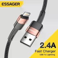 ราคา สายชาร์จเร็ว, Essager, สำหรับ iPhone, สาย USB, เข้ากันได้กับ iPhone 11, 12, 13, Pro Max, Mini, Xs, Xr, X, SE, 8, 7, 6 Plus, 6s, 5, 5s, สายไฟ 2.4A, สำหรับสายชาร์จ iPhone (1732391388167898702)