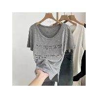 ราคา ชุดคลุมท้อง, เสื้อยืดคอกุ้นหัวใจ, พลัสไซส์, สำหรับผู้หญิง, ผ้าฝ้ายแท้, แขนสั้น, สไตล์ขี้เกียจ, หลวมและกระชับสัดส่วน, ฤดูร้อน เสื้อ คอปาด ร้าน ผ้า แฟชั่น นํา เข้า แขนยาว สียีนส์ ก (1731824269276644978)