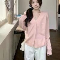 ราคา เสื้อคาร์ดิแกนลำลอง สไตล์เกาหลี ฤดูใบไม้ร่วงและฤดูหนาว มาใหม่ คอปก Insvs หวาน กระดุมแถวเดียว สีพื้น ปักลาย เสื้อถัก แฟชั่นสตรี Clothing Women เสื้อจีนทรงซ้อ เสื้อคอกระต่ายเสื้อแขนยาวh&สเวตเตอร์beming 