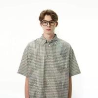 ราคา เสื้อเชิ้ต ลายสก็อต สไตล์อเมริกันเรโทร unisex คอปก แขนสั้น อินเทรนด์ ทรงหลวม เสื้อคาร์ดิแกนลำลอง เสื้อแจ็คเก็ต ปี 2025 shirts men เสื้อ พิซซ่า แจ็กเก็ต ผู้ชาย sukajan เสื้อ ล (1731471478471689918)