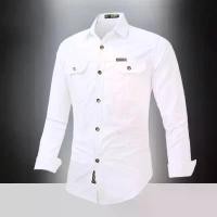 ราคา เสื้อเชิ้ตผู้ชาย Simts แขนยาว สีพื้น สไตล์ฤดูใบไม้ผลิและฤดูใบไม้ร่วง เหมาะสำหรับใส่ทางทหารและกลางแจ้ง ชุดทำงานลำลอง เสื้อ สเวตเตอร์ คอ ซิป เมกา ก้นหอย มรณะ เสื้อ carhartt (1731993818474842388)