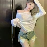ราคา เสื้อผ้ากันแดดสำหรับผู้หญิง, ชุดฤดูร้อน, ทรงหลวม, ป้องกันรังสียูวี, ทำจากผ้าไหมน้ำแข็ง, เสื้อยืดแขนยาวบาง, เหมาะสำหรับชุดว่ายน้ำ Ins เสื้อ ยืด ขาว มือ สอง สเวตเตอร์ คอกลม (1731376816179021008)