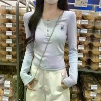 ราคา เสื้อปักลาย สไตล์เกาหลี เล็ก ปกติ ไหล่ แขนยาว เสื้อฐาน สำหรับผู้หญิง ต้นฤดูใบไม้ผลิ กระดุม คอกลม เสื้อยืด เสื้อสีน้ำนม [COD] แขน ยาว ชุด ทํางาน ผู้หญิง สเวตเตอร์ คอกลม เสิ้อ (1731531165603235518)