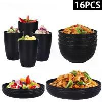 ราคา มีดช้อนส้อมฟางข้าวสาลี, ส้อม, ช้อนแบบพกพาชุดถ้วยชาม 4 ชุดอาหารค่ำกลางแจ้ง (1731235972552427257)