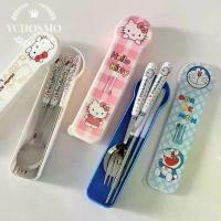 ราคา ชุดช้อน ส้อม ตะเกียบ ดีไซน์ Hello Kitty ชุด 3 ชิ้น ชุดช้อนส้อมแบบพกพา สำหรับเด็กที่กิน สไตล์เกาหลี ชุดช้อนส้อม (1731695050558179322)
