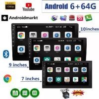 ราคา เครื่องเล่นวิดีโอมัลติมีเดียวิทยุรถยนต์, Android 13, หน้าจอ 7/910 ", iPS MirrorLink 2DIN, WiFi, RAM 6G, ROM 64G, ระบบนำทาง GPS, เสียง 2din, เหมาะสำหรับรถยนต์ (1731972474684868401)