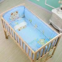 ราคา ชุดเครื่องนอนเตียงเด็กผ้าฝ้าย 6 ชิ้น พร้อมเสื่อกันกระแทก เบาะ หมอนอิง เหมาะสำหรับรอบเตียง คอกกันเตียง และตัวป้องกัน (1732328681267627392)