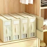 ราคา ชุดเครื่องนอนและที่เก็บของ 4 ชิ้น พร้อมหน้าต่างชม ที่เก็บของใต้เตียง ดีไซน์คลาสสิค วัสดุผ้าไม่ทอ ความจุมาก สีเทาและสีเบจ กระเป๋า ผ้าปูที่นอน หมอนอิง และผ้านวม (1732114529909900430)