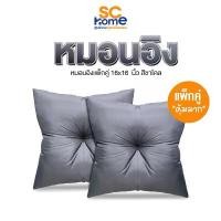 ราคา หมอนอิงแพ็คคู่ หมอนอิงโซฟา หมอนอิง 1แถม1 สีชาโคล นุ่มเเน่น เส้นใยสังเคราะห์100% (1731992053141243695)