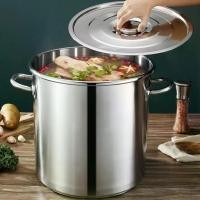 ราคา ✸✨รุ่นหนา✨หม้อ หม้อสตูว์ หม้อสแตนเลส 20/25/30/40/50/60CM หม้อต้มสแตนเลส หม้อสแตนเลสทรงสูง❉ (1732146988949800708)