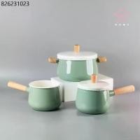 ราคา หม้อ หม้อเคลือบ มินิมอล หม้อเคลือบอินาเมล ใช้กับเตาได้ทุกประเภท <<สีเขียว>> (1732178897575315293)