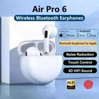 ราคา หูฟังไร้สาย Apple-Bluetooth, Air Pro 6 TWS, หูฟังชนิดใส่ในหู, พร้อมไมโครโฟน, Pod, ชุดหูฟัง, เข้ากันได้กับ Xiaomi, Android, iPhone, ของแท้ (1731743215924906452)