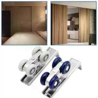 ราคา ลูกกลิ้งประตูบานเลื่อน, ฮาร์ดแวร์, 1 คู่, ประตูบานเลื่อน, รางล้อ, รางลูกรอก (1731832209870981297)