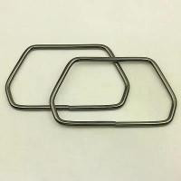 ราคา ที่จับโลหะรูปสี่เหลี่ยมคางหมูหกเหลี่ยมแข็งแรง 11.7 ซม. สำหรับกระเป๋าถือและกระเป๋าเดินทาง ฮาร์ดแวร์ อุปกรณ์เสริมกระเป๋า DIY เหมาะสำหรับกล่องของขวัญ สายรัด สีทองและสีเงิน กรอบกระเป๋า (173202439714311649