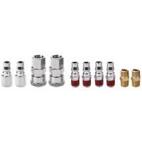 ราคา ขั้วต่อข้อต่อคอมเพรสเซอร์ท่ออากาศ BSP ชิ้นส่วนนิวเมติกแบบปลดเร็วสำหรับเครื่องมือลม ฮาร์ดแวร์ 10 ชิ้น 1/4 นิ้ว (1729796991799692194)