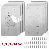 ราคา จานเชื่อมต่อบานพับ, วัสดุสแตนเลส, สำหรับซ่อมตู้เฟอร์นิเจอร์และลิ้นชัก, เครื่องมือติดตั้งสำหรับซ่อมโต๊ะ, ฮาร์ดแวร์, มีให้เลือก 1/2/4/10 คู่ (1732322381640534383)