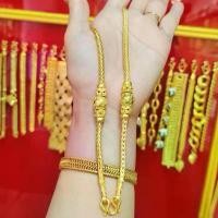 ราคา สร้อยคอทองโคลนนิ่ง เหมือนแท้ ลายกระดูกงูกลมสี่เสาตัน น้ำหนัก2บาท ชุบทองหนา ขนาด5มิล เครื่องประดับ 0145 สินค้าแนะนำ (1731768735096210877)