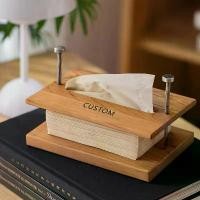 ราคา กล่องทิชชู่ร้านอาหารแบบปรับได้, วัสดุไม้, การออกแบบโบราณ, คลิปหนังสือซ่อมหนังสือ, งานฝีมือที่บ้าน, ที่ใส่ทิชชู่ไม้เนื้อแข็ง, เครื่องประดับ, 1 ชิ้น (1732328063624447972)