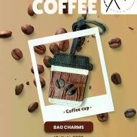 ราคา Coffee cup charms ที่ห้อยกระเป๋าหนังแท้รูปกาแฟ งานแฮนด์เมด handmade bag charm, bagcharms ตุ๊กตาแขวนกระเป๋า เครื่องประดับ (1732438567513130630)