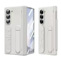 ราคา เคสโทรศัพท์พร้อมที่ใส่สายรัดและบานพับสำหรับ Samsung Galaxy Z พับ 7 6 5 4 3 พร้อมช่องเสียบปากกาและฟิล์มกันรอยหน้าจอ S Pen ฝาครอบป้องกัน เคส ใส ไอโฟน เคส กัน รอย นิ้วมือ (1732260014433011455)