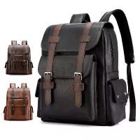ราคา กระเป๋าเป้ผู้ชาย, กระเป๋าเป้หนัง PU, กระเป๋าเป้สะพายหลังแล็ปท็อปขนาดใหญ่, Mochilas ชาย, กระเป๋านักเรียนสีดำ, สำหรับวัยรุ่นและเด็กผู้ชาย, สีน้ำตาล, กระเป๋า A Dos, ปี 2025 เป้ เชื (1732242054854707138)