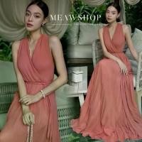 ราคา S-XL เดรสแขนกุดพลีตสีชมพูตัวยาว+เชือก ชุดออกงาน ชุดไปงาน ชุดไปงานแต่ง ชุดไปงานเลี้ยง ชุดราตรี ชุดไปทะเล ชุดเพื่อนเจ้าสาว psm (1731329325824116254)