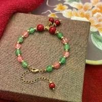 ราคา สร้อยข้อมือคริสตัล สไตล์จีนใหม่ สีเขียว Moras สีชมพู กํา ไล เชือก เทียน 2 เลเยอร์ สร้อย ข้อ มือ อีวิล อาย ของ แท้ (1731891383785130346)