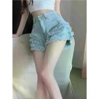 ราคา กางเกงยีนส์ขาสั้น เอวสูง สำหรับผู้หญิง ทรงเอ กางเกงขาสั้น อินเทรนด์ มาใหม่ 2025 กางเกง ป้าย wow แท้ กางเกง ยีนส์ ผูก เชือก ข้าง ๆ mini pockets jeans ไหล่ กว้าง (1731247769419614113)