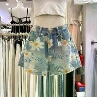 ราคา กางเกงขาสั้นสั้นสุดๆ ฤดูร้อน ใหม่ สไตล์เกาหลี เอวสูง ลำลอง อเนกประสงค์ สลิมมิ่ง สาวฮอต พิมพ์ลาย เดนิม สำหรับผู้หญิง กางเกง ป้าย wow แท้ กางเกง ยีนส์ ผูก เชือก ข้าง ๆ mini pockets jeans (17312477886962