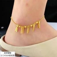 ราคา สร้อยข้อเท้าสีทอง ชุบทองแท้ มีกระดิ่ง สำหรับผู้หญิง ชุบทองเหลือง มีพู่ คุณภาพระดับไฮเอนด์ ไม่ซีดจาง รูบิค คุโร มิ แหวน เชือก เทียน พวงกุญแจ ตะกร้อ (1731570256711878347)