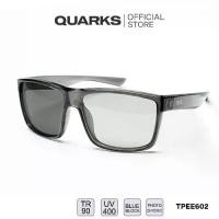 ราคา COD QUARKS TPEE602 แว่นตากันแดดเลนส์เปลี่ยนสีออโต้ เฟรมเทาใส ปรับสีอัตโนมัติ เลนส์ Polarized (1732034278005442354)